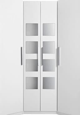 priess Eckkleiderschrank Saragossa | Weiß