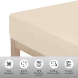 OTTO home Spannbettlaken PAPRIKA | Beige