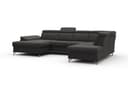 sit&more Wohnlandschaft Cabrio U-Form | Braun 5