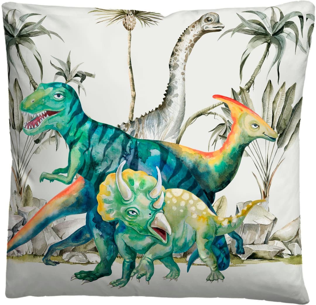 Biberna Kinderbettwäsche Dinos | Mehrfarbig