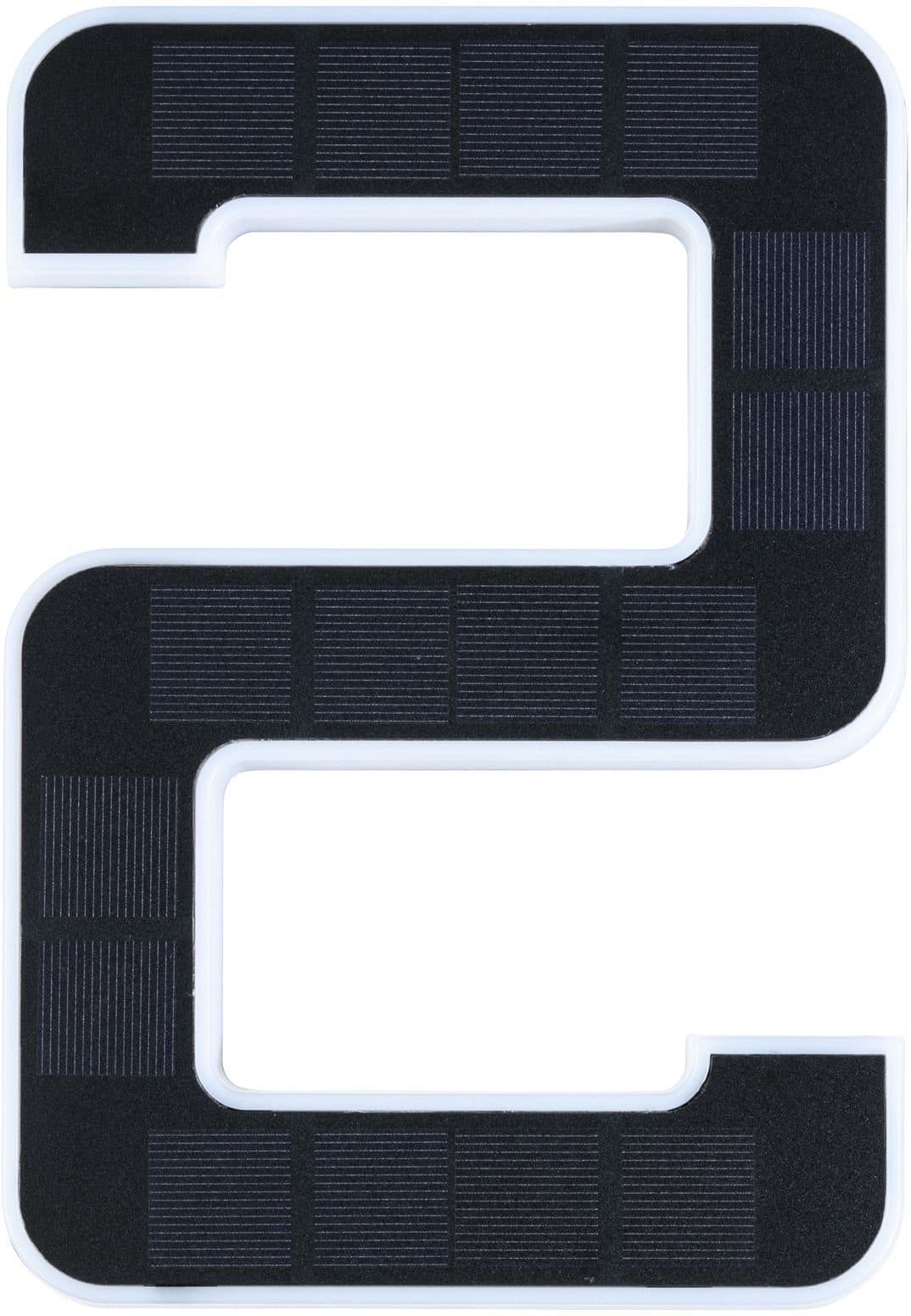 Paulmann Solar Hausnummer Leuchte Ziffer 2 | Schwarz