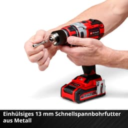 Einhell Akku-Bohrschrauber TP-CD 18/80 Li BL-Solo | Rot