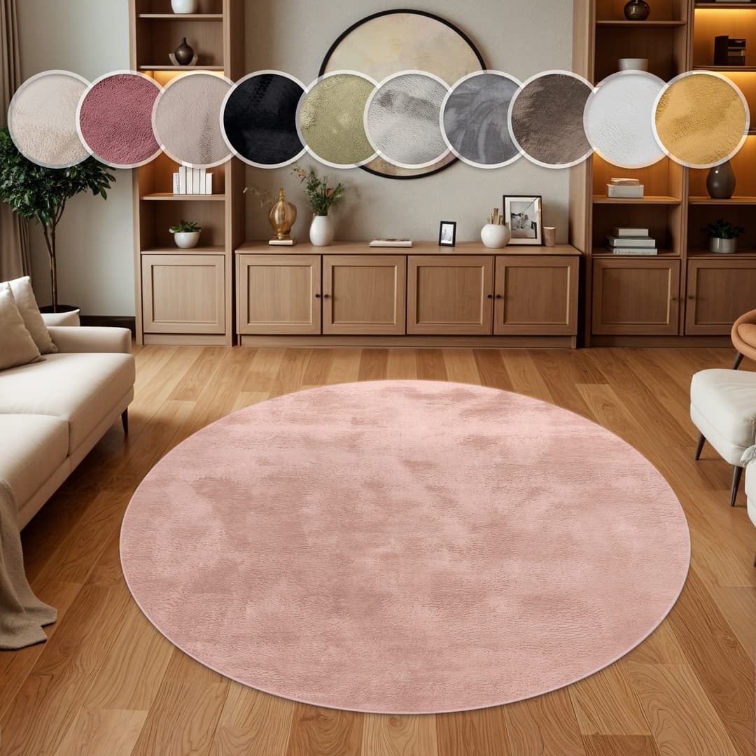 Paco Home Fellteppich Kunstfell Soft 380 | Rosa