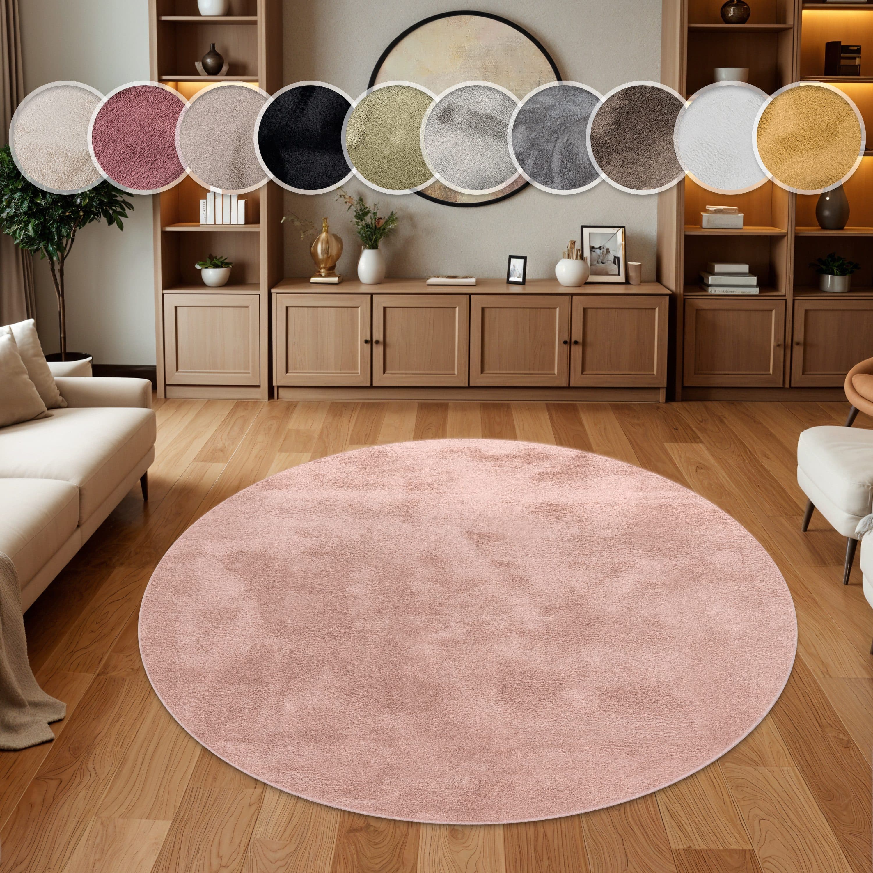 Paco Home Fellteppich Kunstfell Soft 380 | Rosa