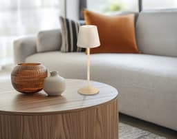 OTTO home LED Tischleuchte Alennia | Beige