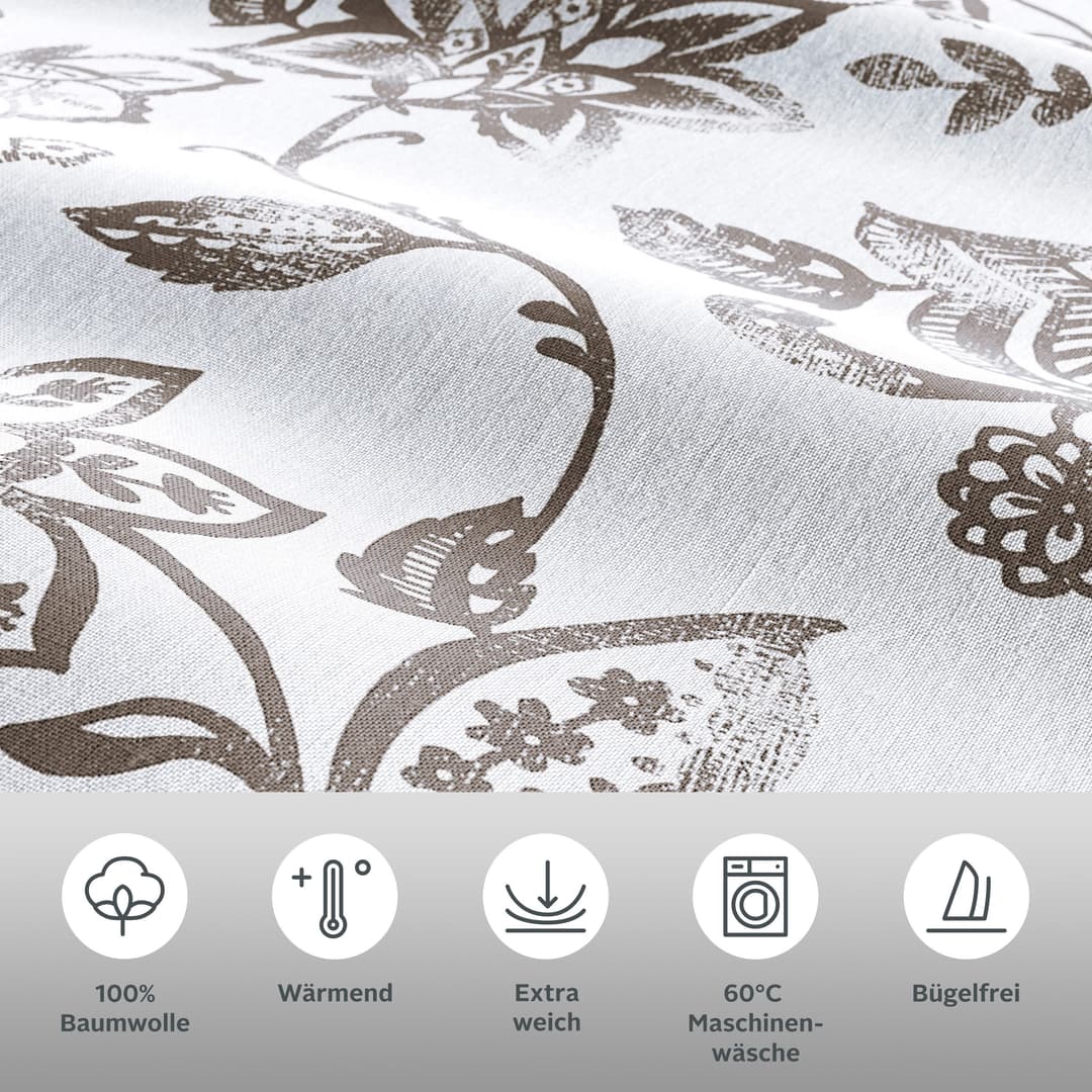 OTTO home Bettwäsche Nordby Flanell | Grau
