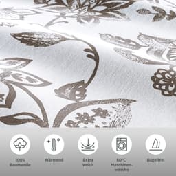 OTTO home Bettwäsche Nordby Flanell | Grau