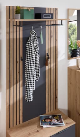 HBZ Garderobenpaneel Lagos | Holztöne