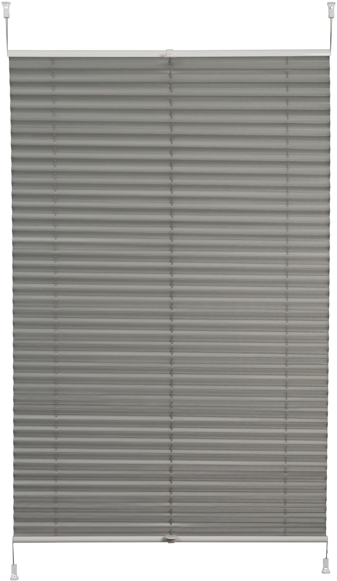 K-HOME Plissee Klemmfix Pisa | Silber