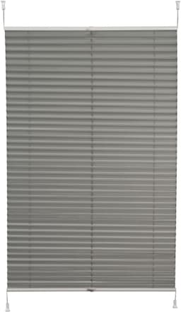 K-HOME Plissee Klemmfix Pisa | Silber