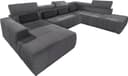 DOMO collection Wohnlandschaft Brandon | Grau 2