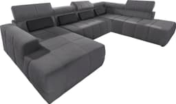 DOMO collection Wohnlandschaft Brandon | Grau
