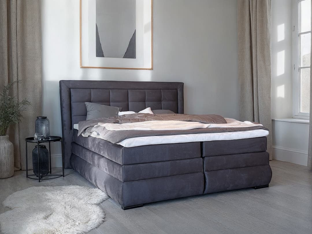 OTTO home Boxspringbett MIVVA | Grau