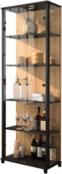 fif möbel Vitrine OPTIMA Standvitrine | Holztöne