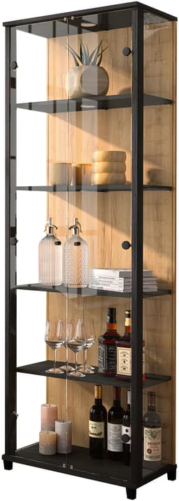 fif möbel Vitrine OPTIMA Standvitrine | Holztöne