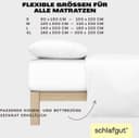 Schlafgut Spannbettlaken EASY JERSEY | Weiß 5