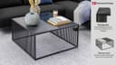 ACTONA GROUP Couchtisch Strington | Schwarz 5