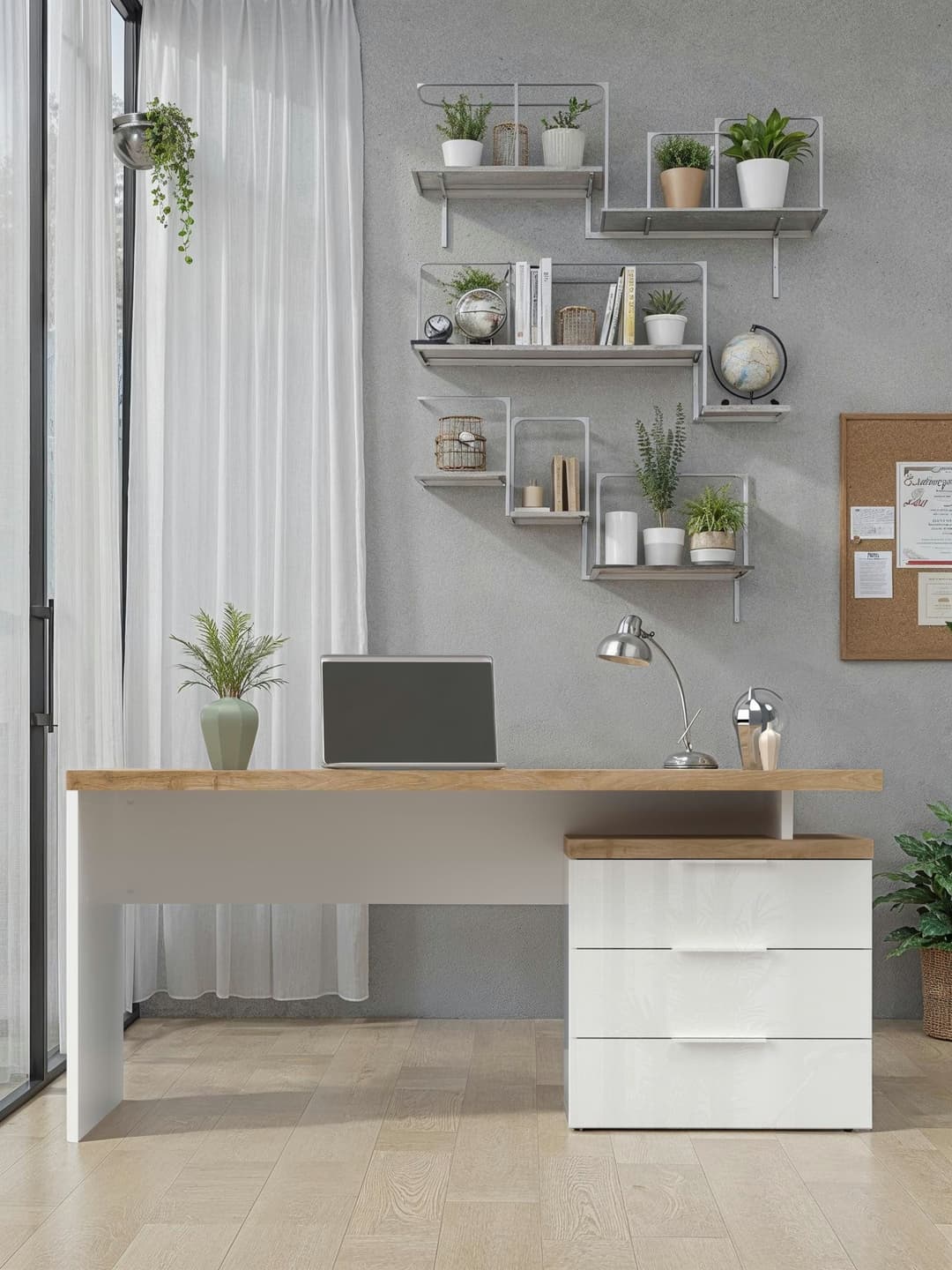 Home affaire Schreibtisch Easy | Holztöne