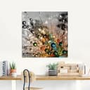 Artland Glasbild Farbenfrohe Natur, Blumen | Mehrfarbig 3