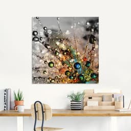 Artland Glasbild Farbenfrohe Natur, Blumen | Mehrfarbig