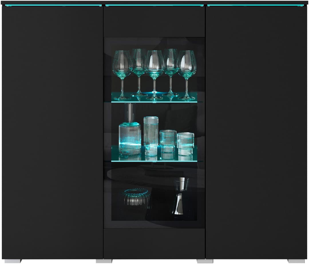 Home affaire Highboard Vera | Schwarz