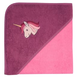 Wörner Kapuzenhandtuch Einhorn | Pink