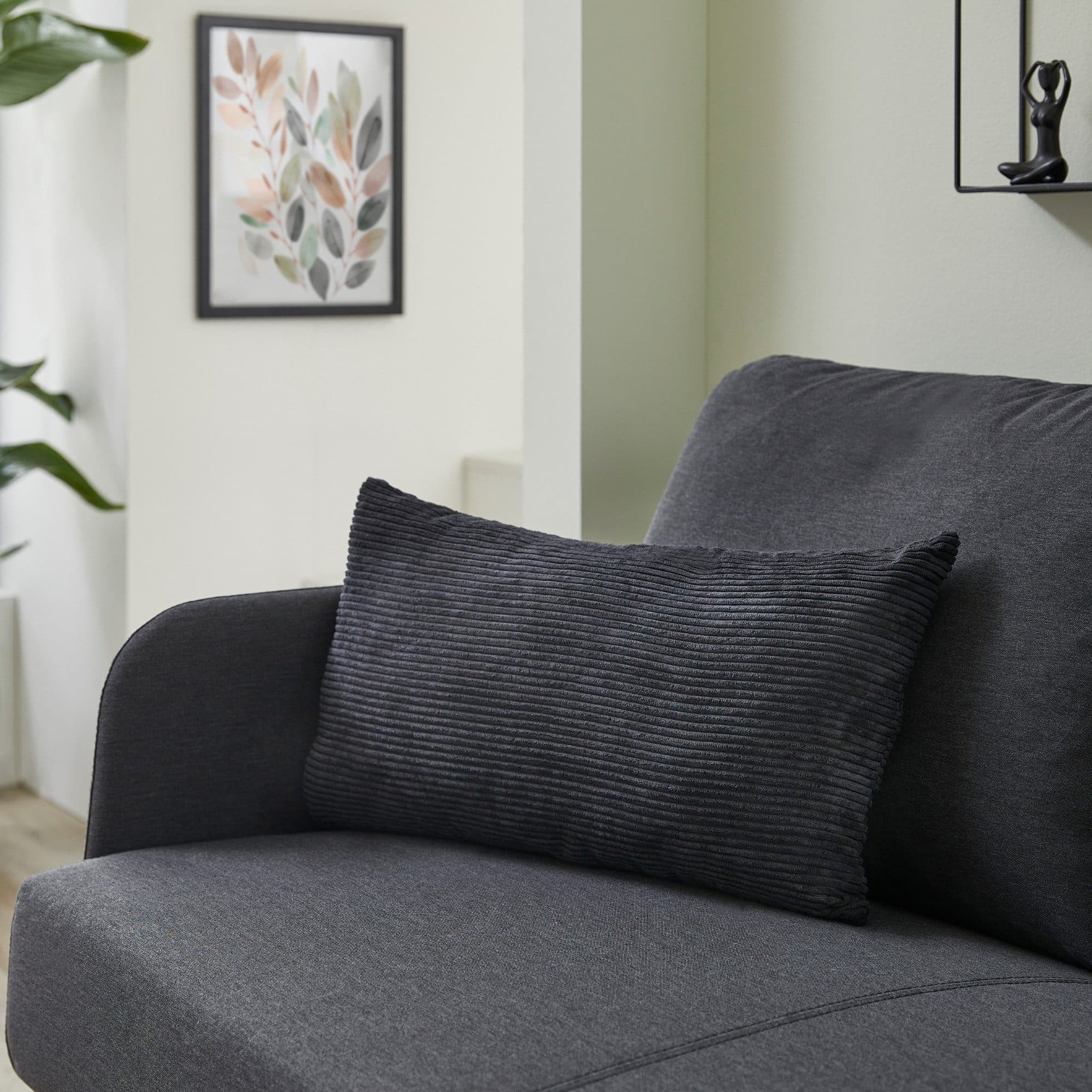 Andiamo Dekokissen Cord Kissen Emy | Schwarz