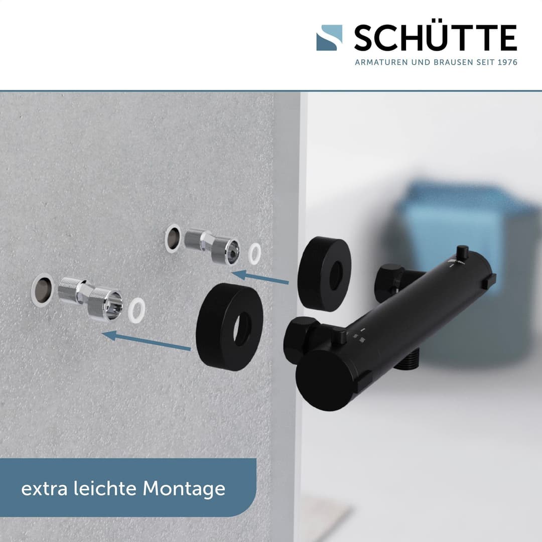 Schütte London Duscharmatur | Schwarz