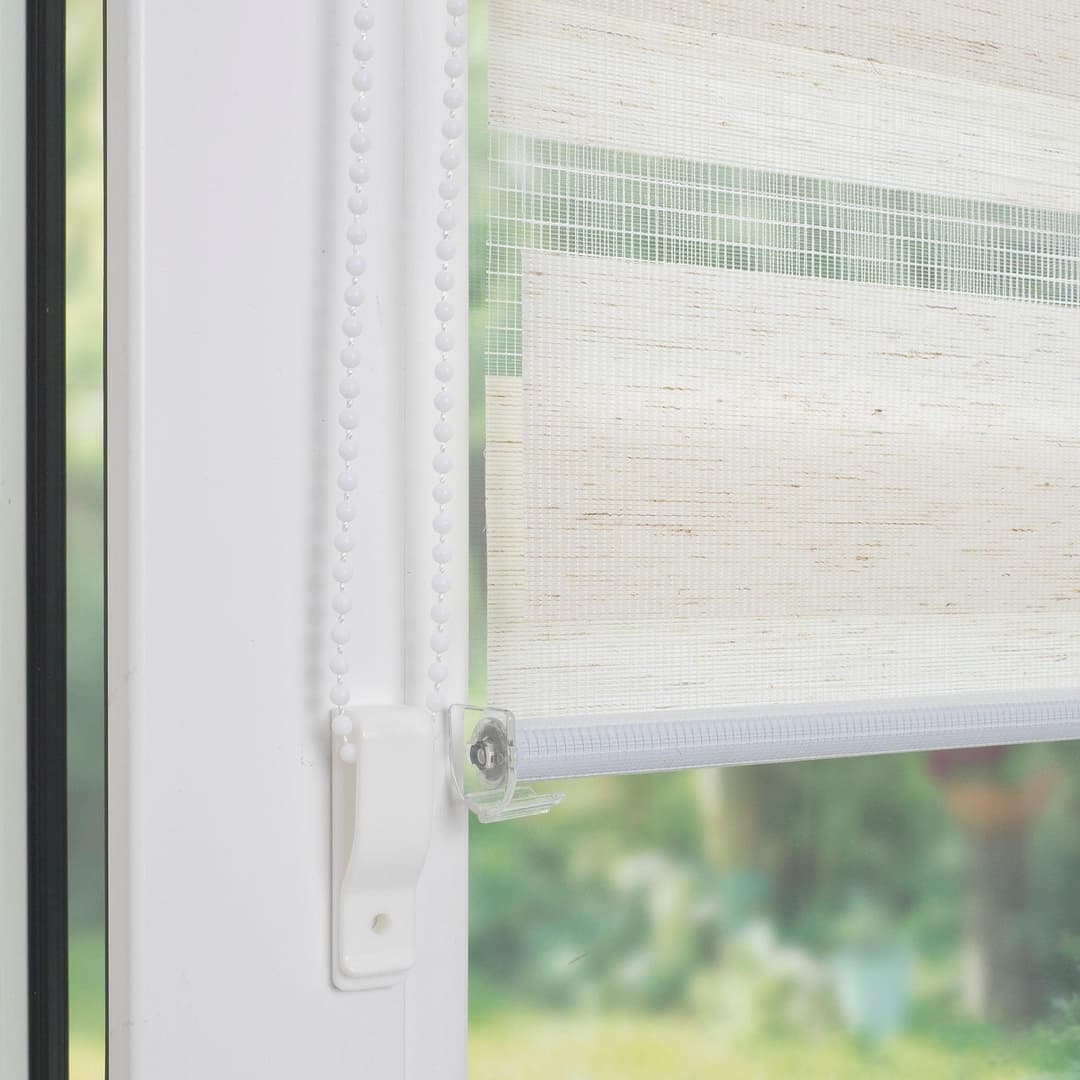 Doppelrollo Klemmfix-Duo-Rollo | Beige