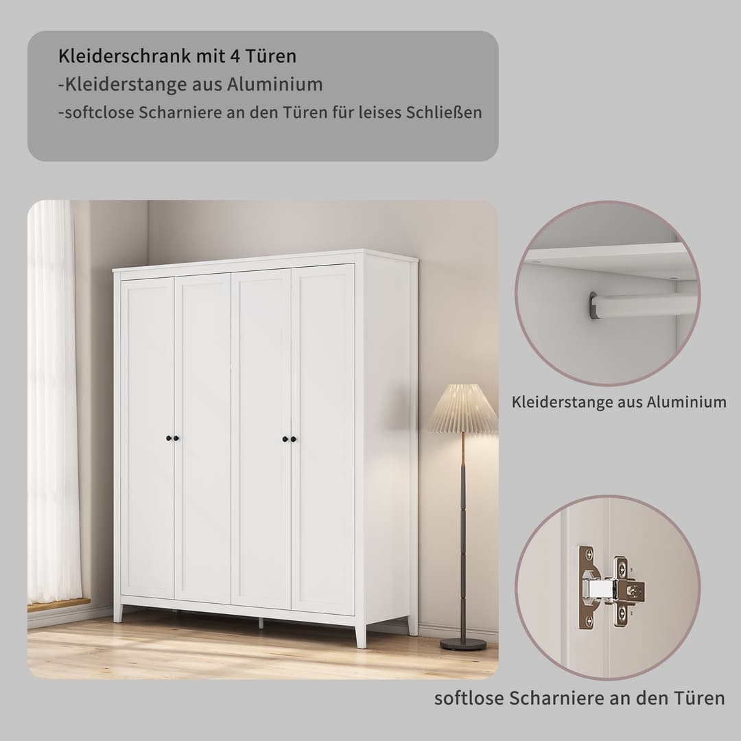 OTTO home Kleiderschrank Borkum | Weiß