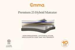 Emma 25 Hybrid Matratze | Weiß