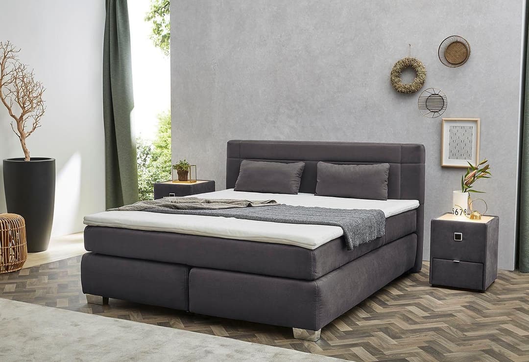 Jockenhöfer Gruppe Boxspringbett Romana | Grau