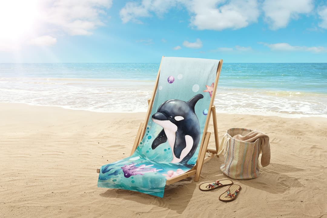 good morning Strandtuch Splash | Mehrfarbig