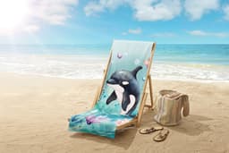good morning Strandtuch Splash | Mehrfarbig