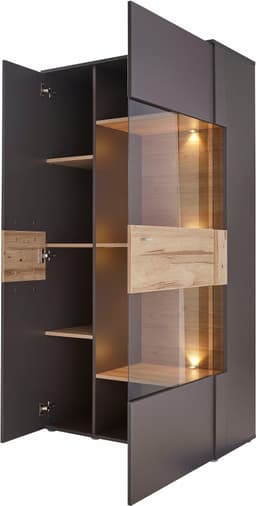 FORTE Vitrine Como Highboard | Braun