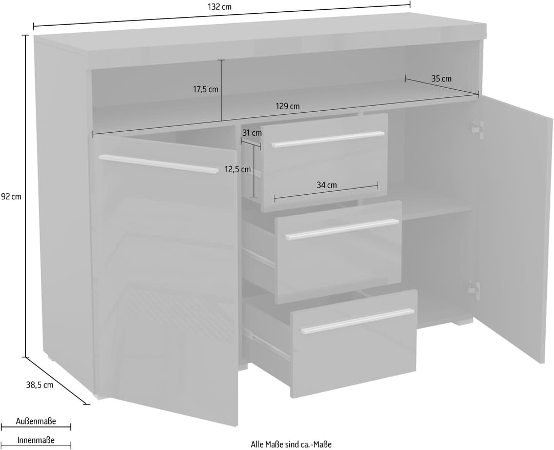 OTTO home Sideboard India | Weiß