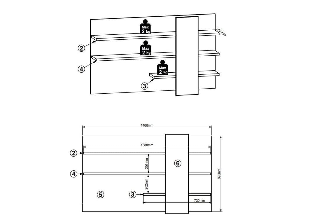 Innostyle Wandboard BELLANO | Holztöne