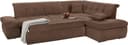 DOMO collection Ecksofa NMoric | Braun 2