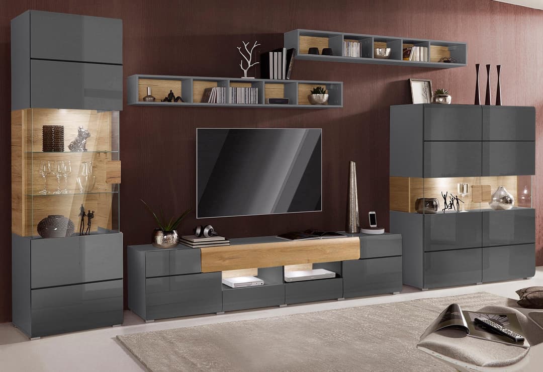 OTTO home Wohnwand Toledo | Mehrfarbig
