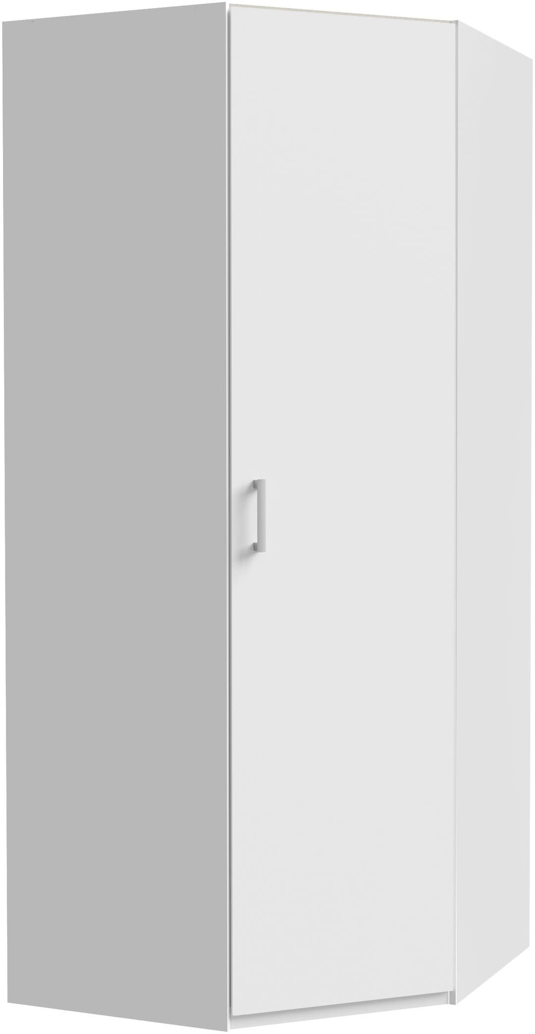 FORTE Eckkleiderschrank | Weiß