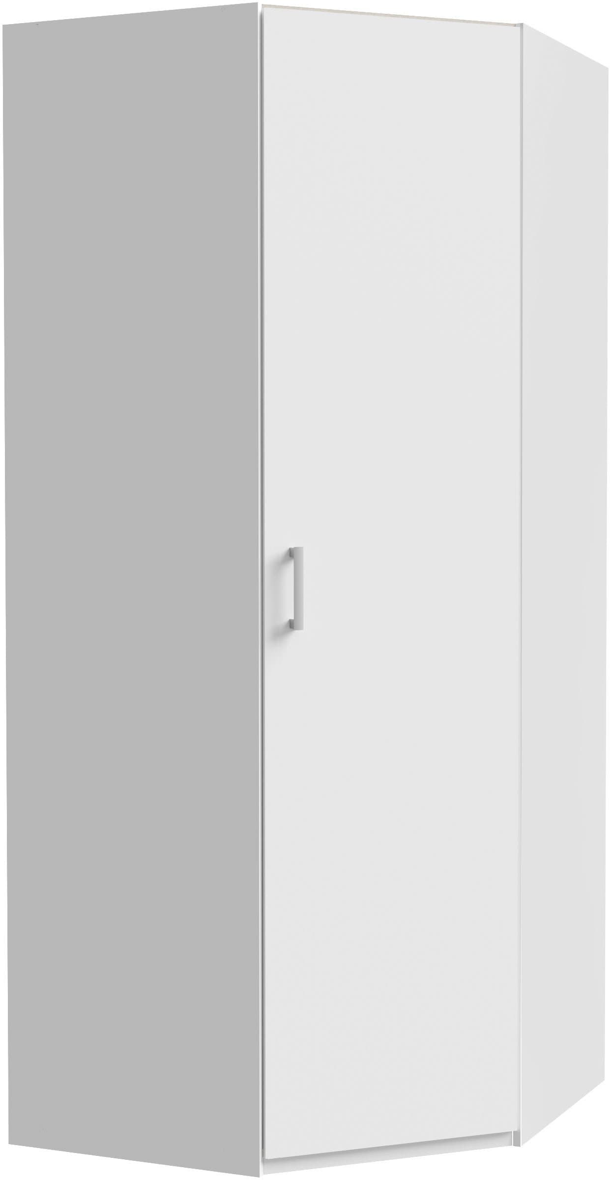 FORTE Eckkleiderschrank | Weiß