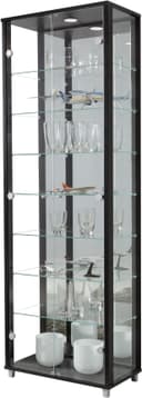fif möbel Vitrine OPTIMA | Schwarz