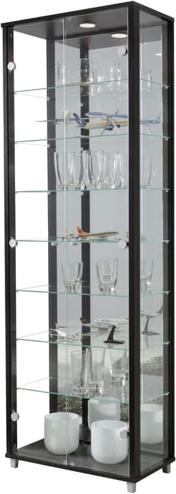 fif möbel Vitrine OPTIMA | Schwarz
