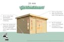 Karibu Gartenhaus Tarmstedt 6 | Grau 3