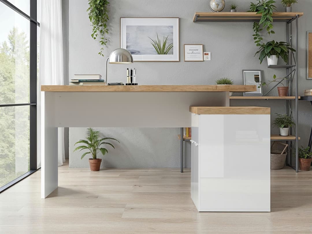 Home affaire Eckschreibtisch Easy | Holztöne