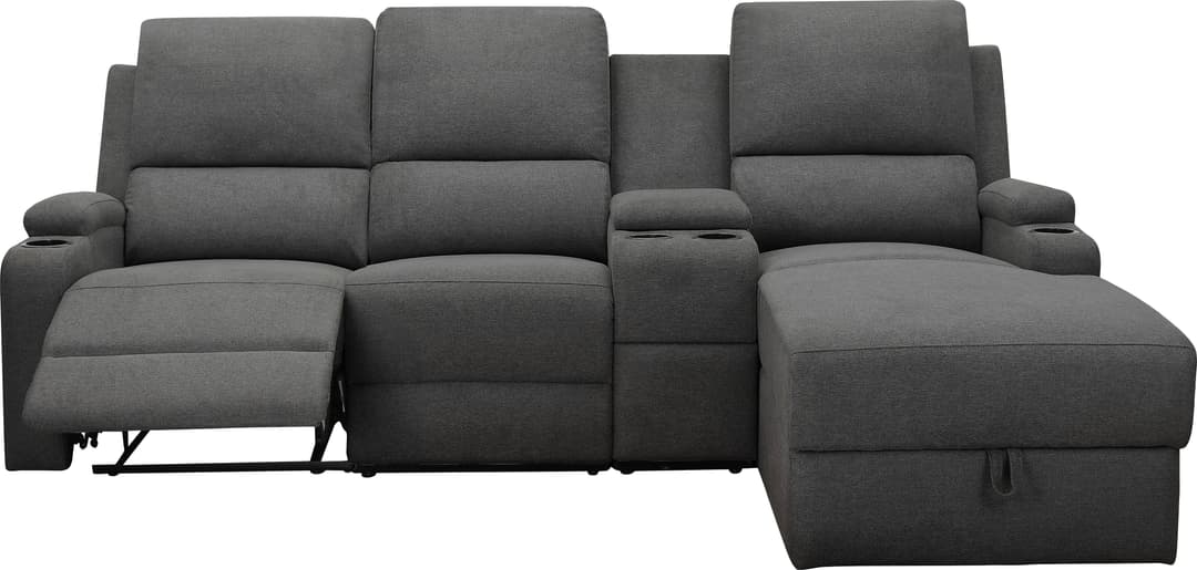 OTTO home Ecksofa NAPORI Multimediasofa | Grau
