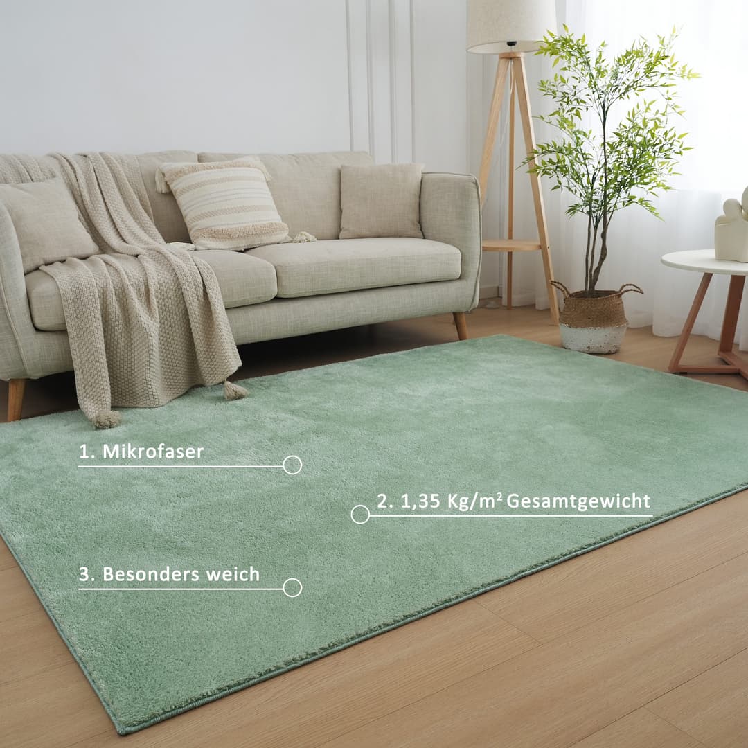OTTO home Teppich Cali | Grün