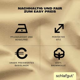 Schlafgut Spannbettlaken EASY JERSEY | Gelb