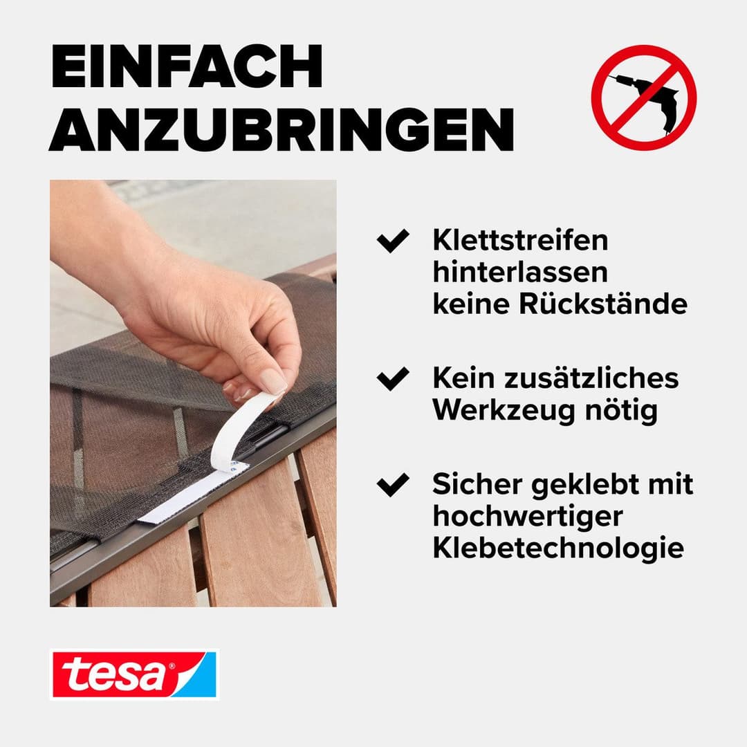 tesa Insektenschutz-Tür Insect Stop Standard | Schwarz
