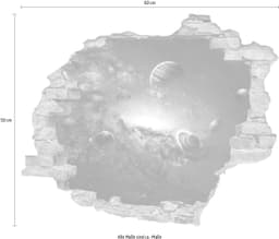 queence Wandtattoo Planeten | Mehrfarbig